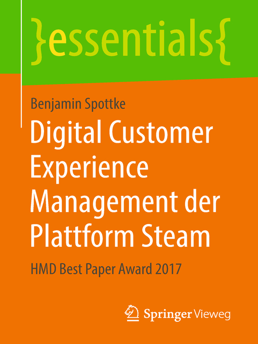 Title details for Digital Customer Experience Management der Plattform Steam by Benjamin Spottke - Available